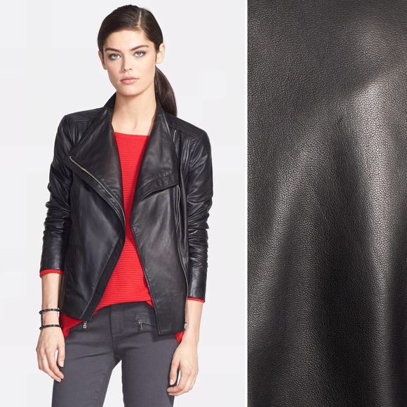 ✨NWT✨ CHELSEA28 Leather Motorcycle Moto Jacket in Black Sz XL - Picture 5 of 7